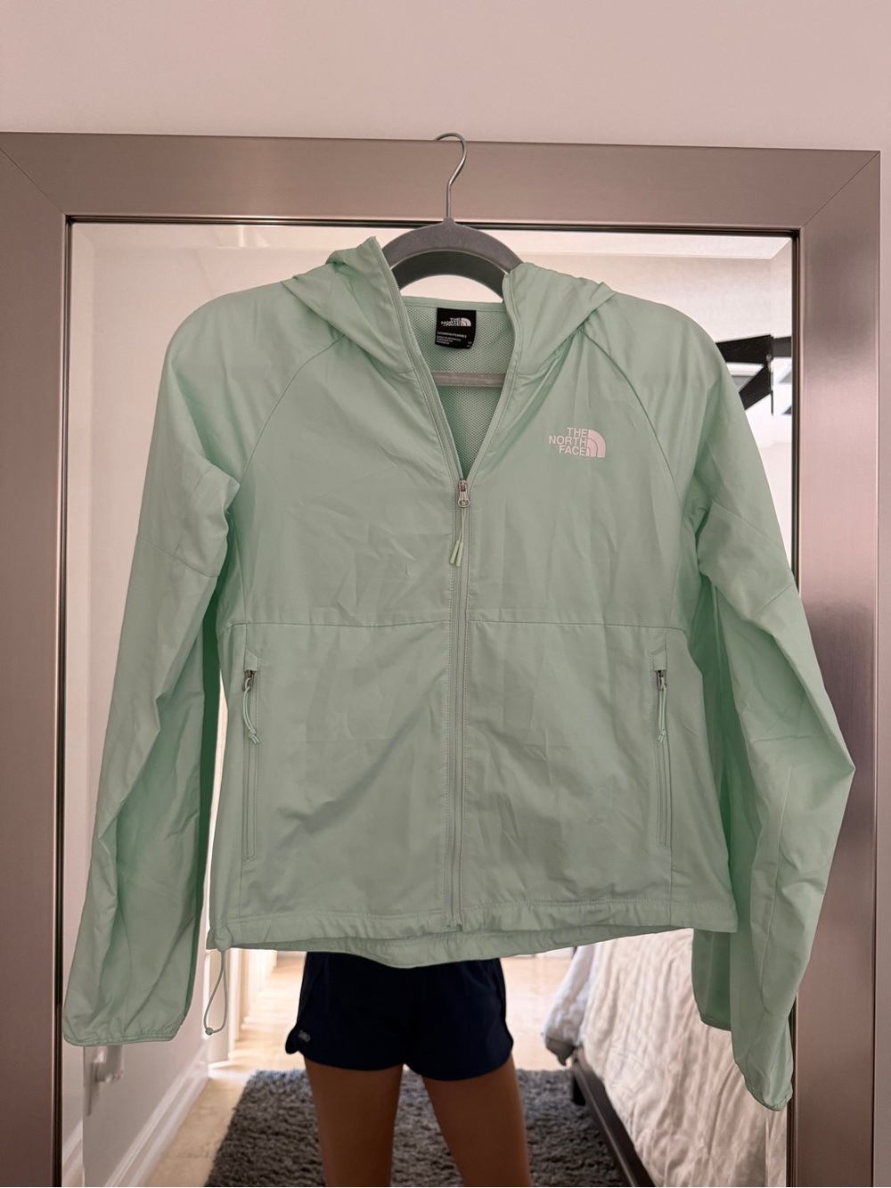 The North Face Light Mint Green Women's Hooded Jacket
